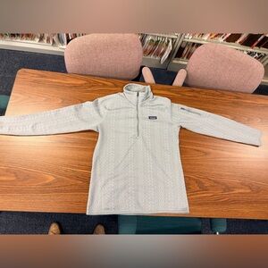 Patagonia quarter-zip grey patterned pulliver